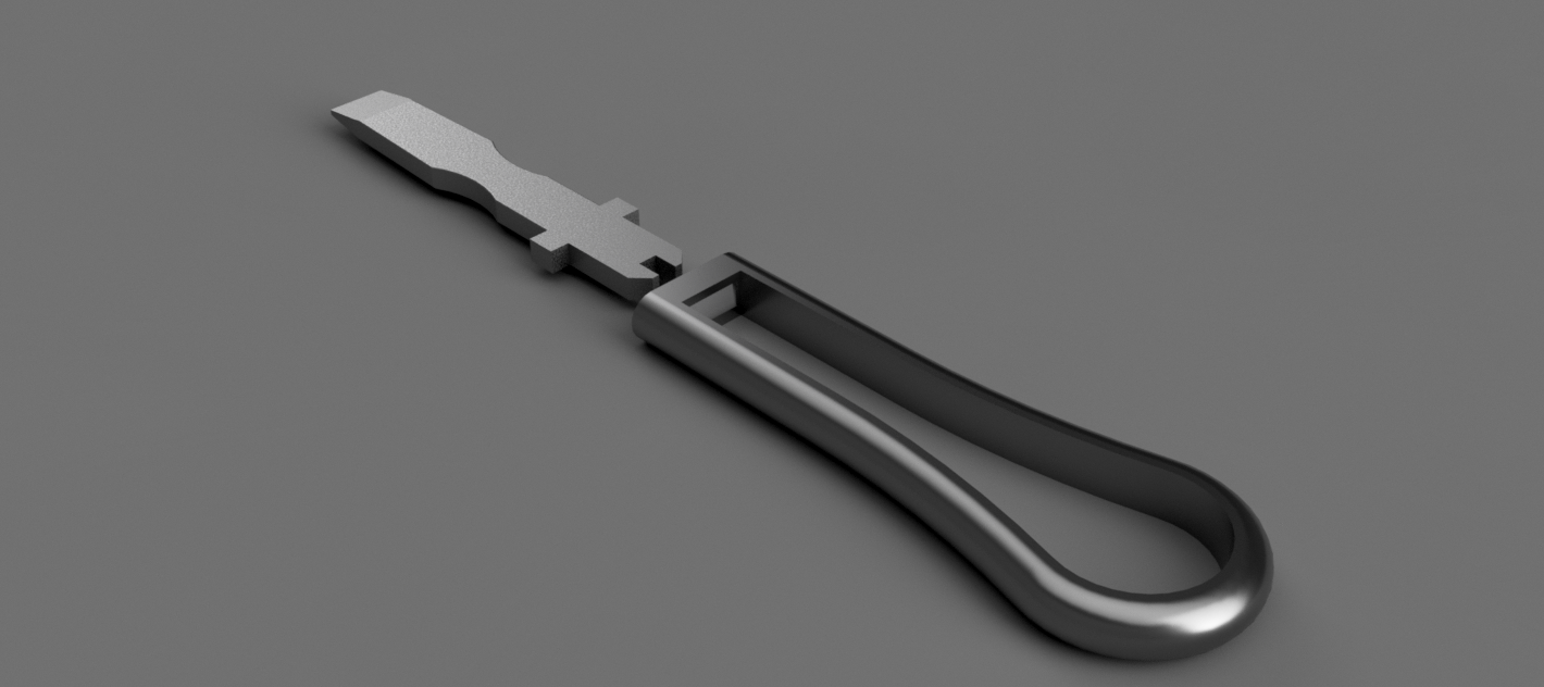 Improvement in Screwdriver, Patent #100,757 - 3D Printed Replica